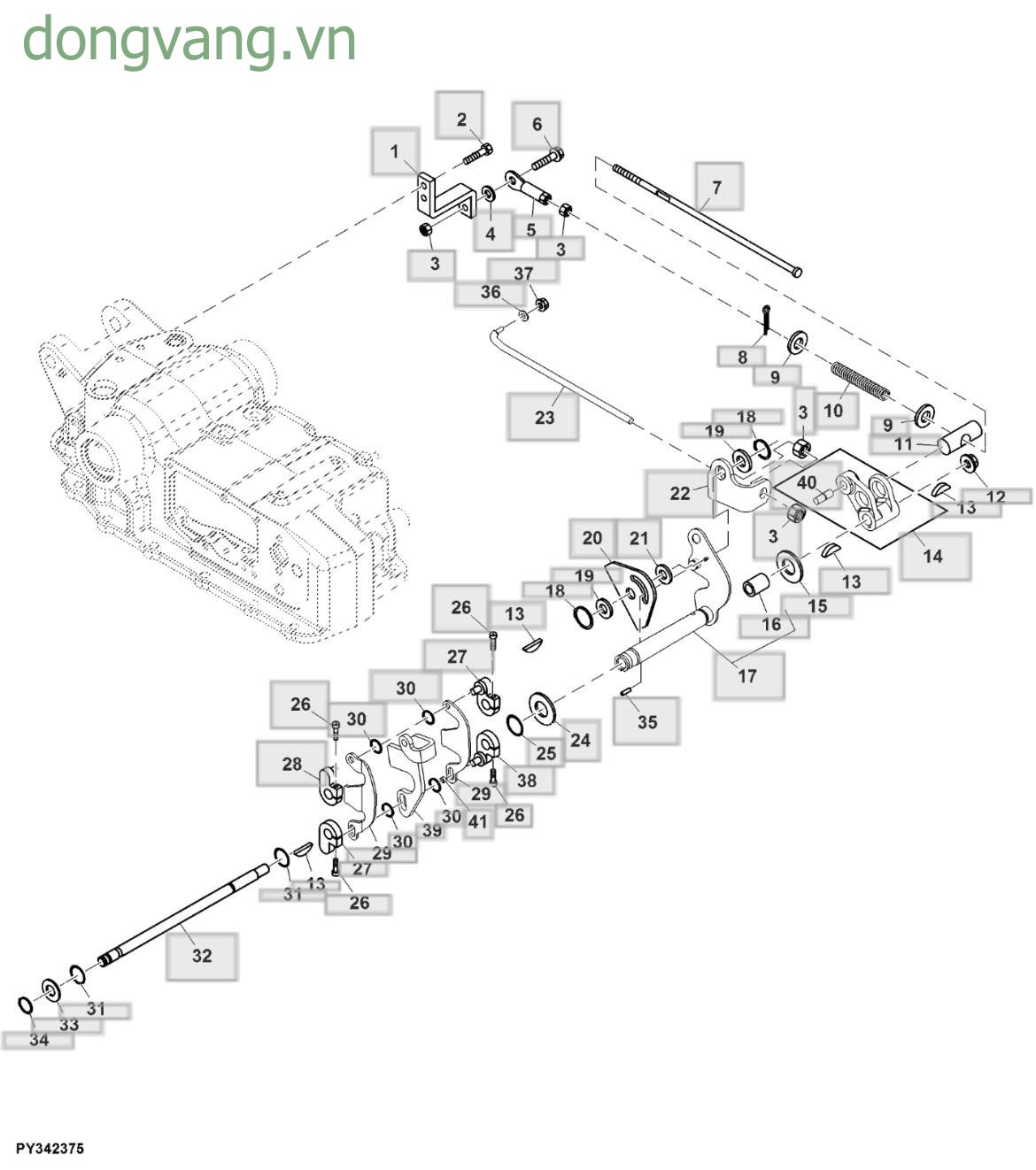 Rockshaft Control Linkage, Power Steering W/ SCV - ST854908